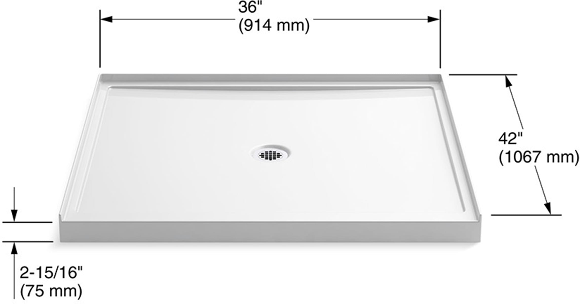 KOHLER K-8648-0 Shower-Floors - View #2