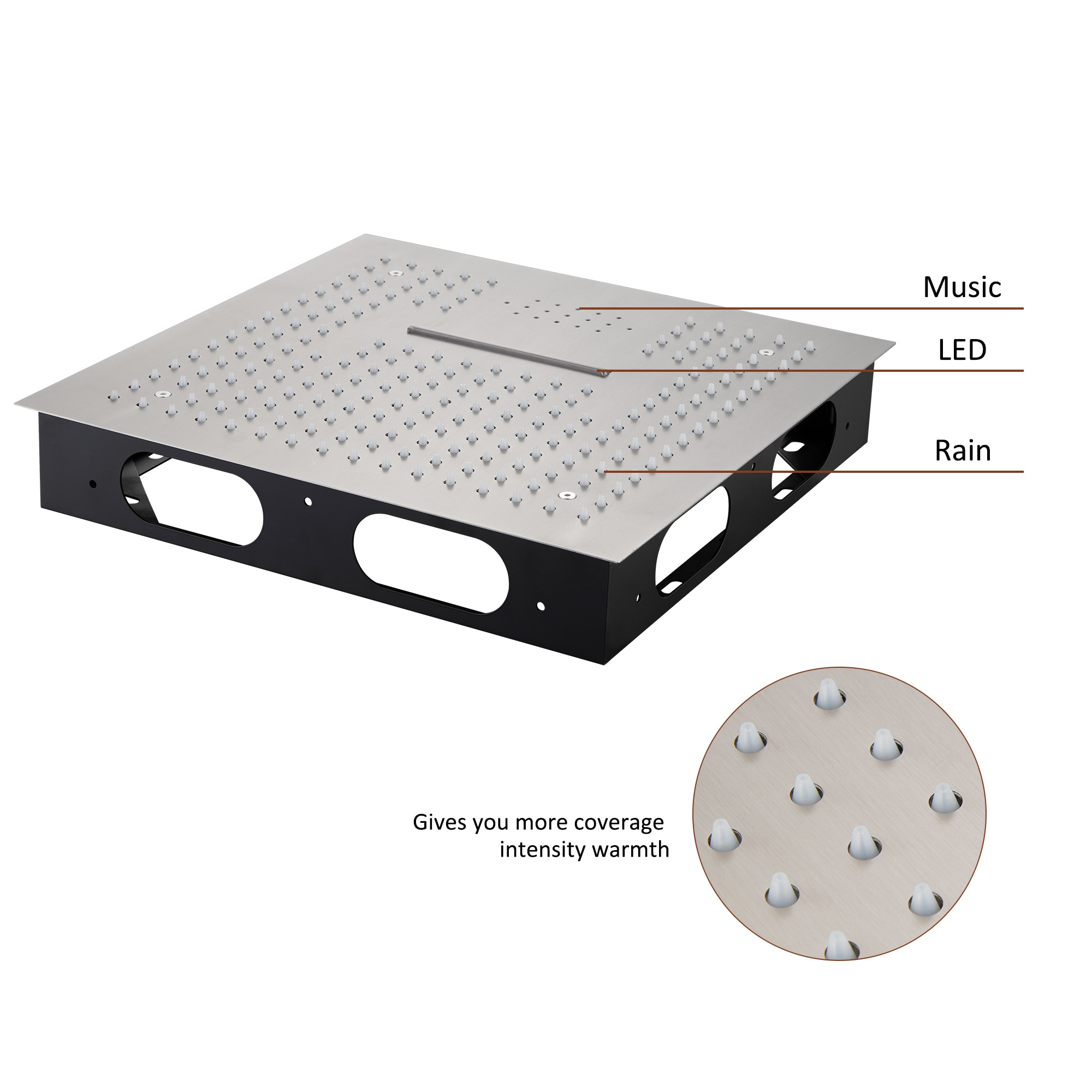 Clihome RCH-BASST852G Showerhead-Bar-Panels - View #5