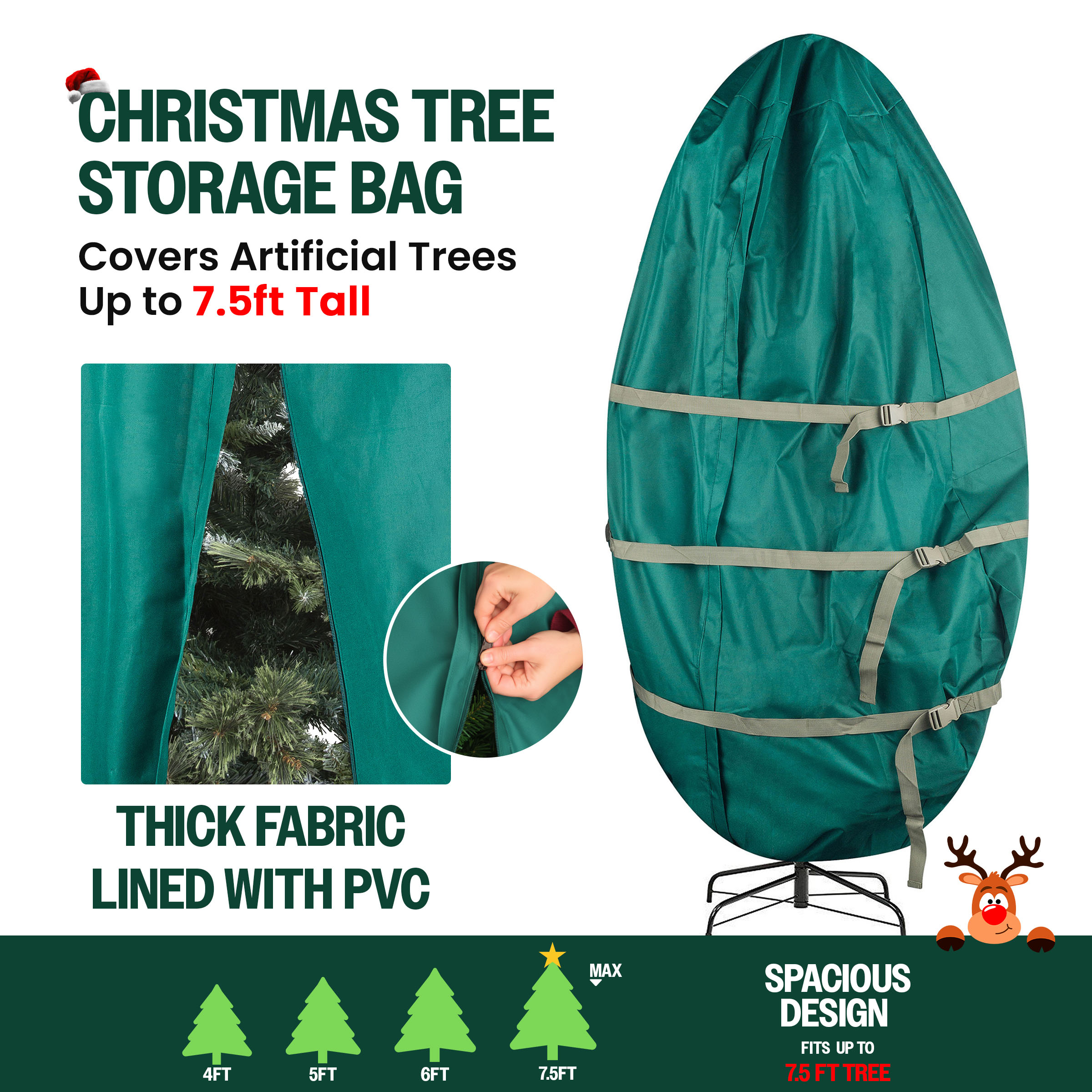 Hastings Home 906899GBS Christmas-Tree-Storage - View #3
