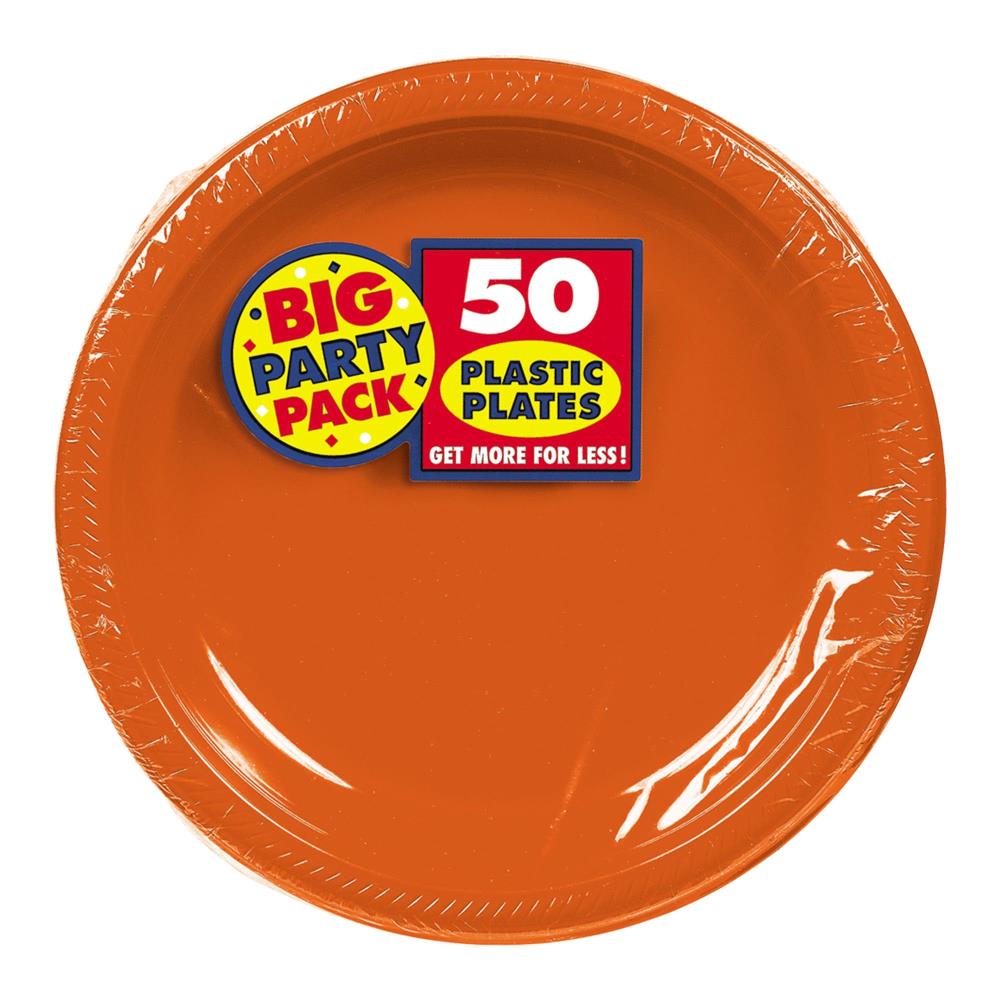 - 50 Disposable 7" PLASTIC PLATES White party ware light weight high quality 