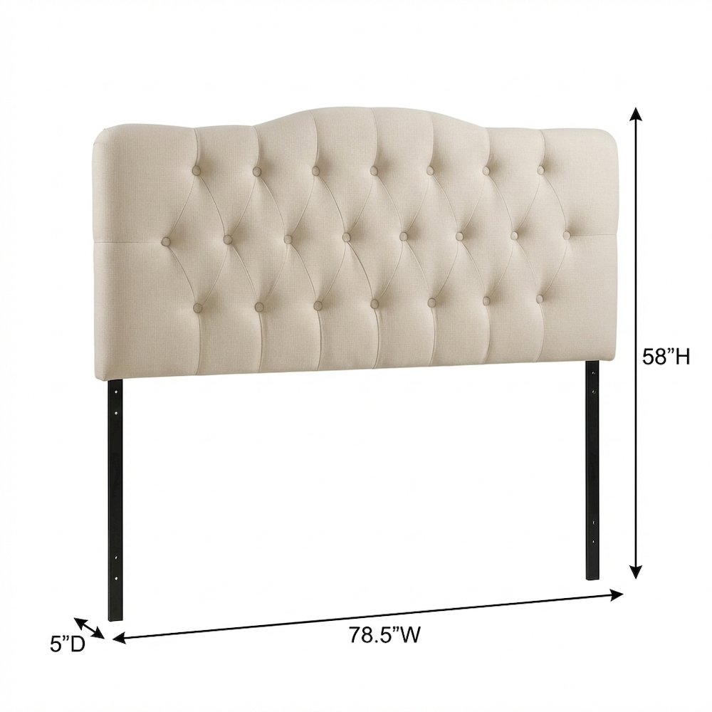 FurniFact BO2389250WHT Upholstered-Headboards - View #2