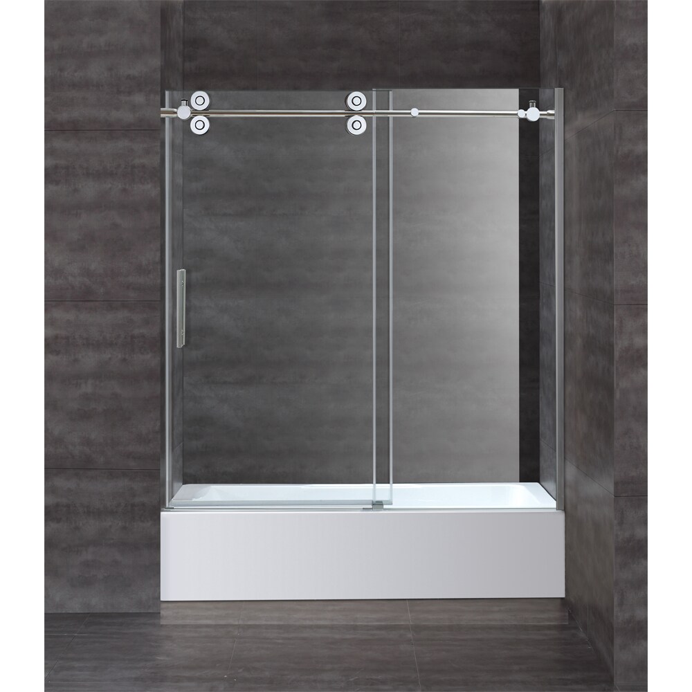 The Twillery Co. F2223128746949349066FD614BDDCAC8 Rudnick 32 W x 76 H Round Sliding Shower Enclosure with Base Included