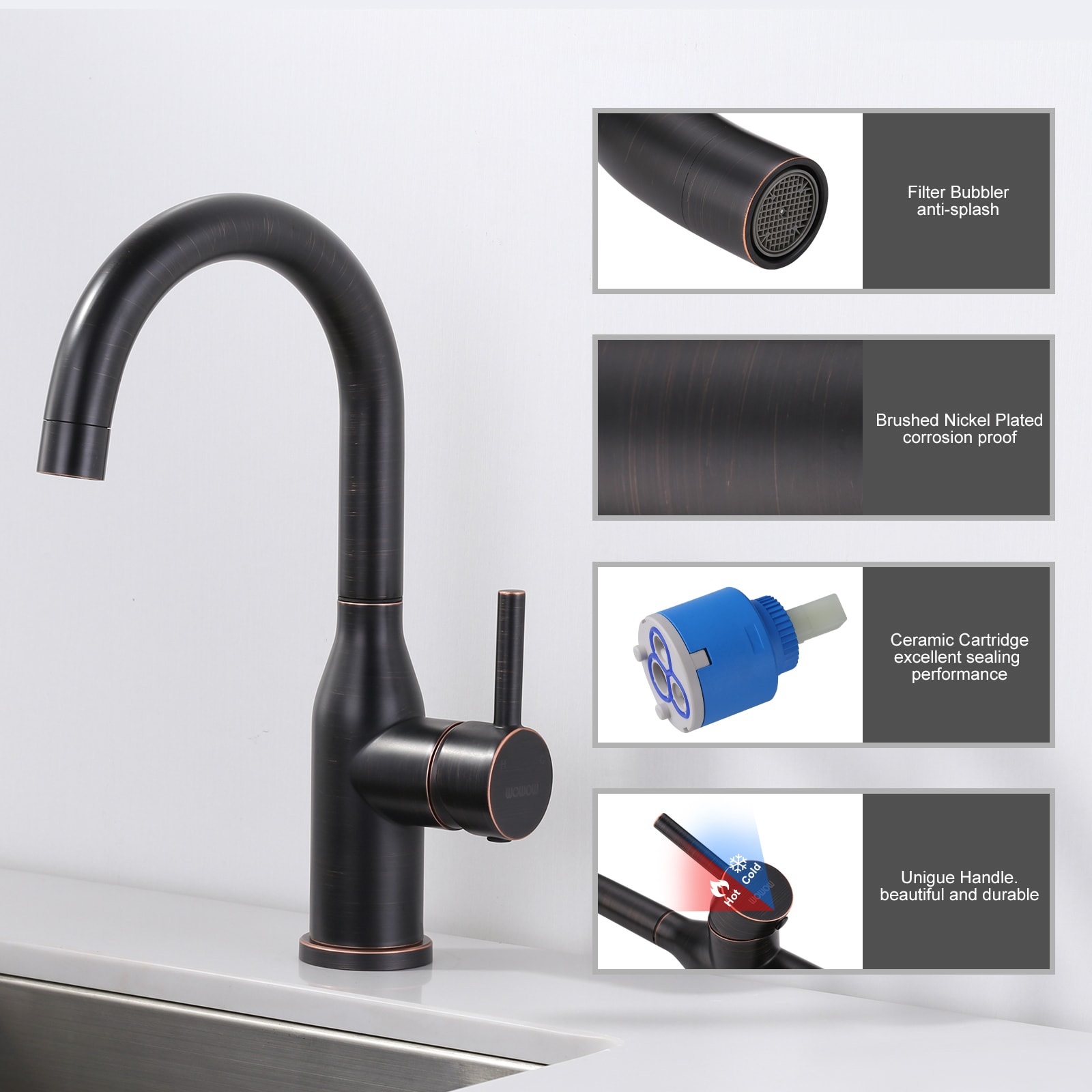 WOWOW 2320201RB-LW Lavatory-Faucets - View #4