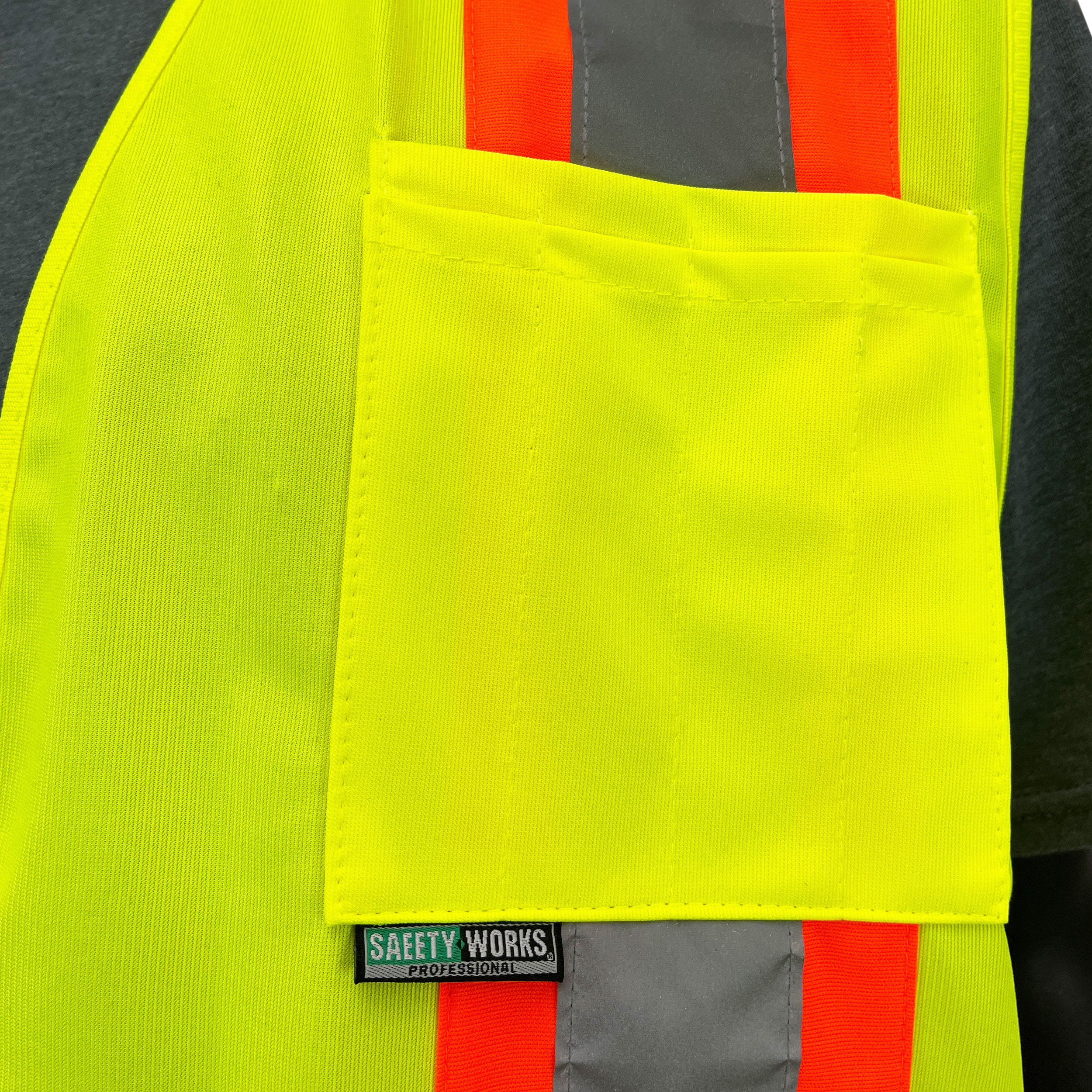 Safety Works Adult Unisex Yellow Polyester High Visibility (Ansi ...