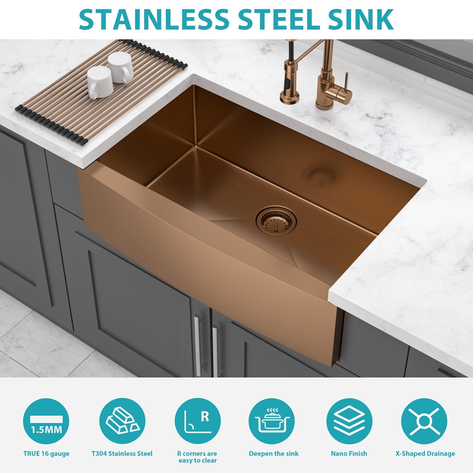 LIVACA LYR105495 Kitchen-Sinks - View #9