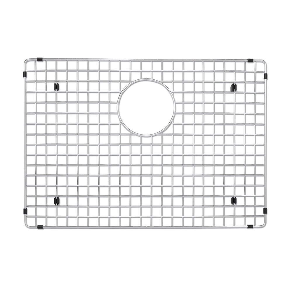 Serene Valley Silicone Sink Protector and Kitchen Sink Bottom Grid  SVS2311GR, Heat Resistant Sink Mat in Matte Gray, Center Drain 22-7/8 L x  11-1/4