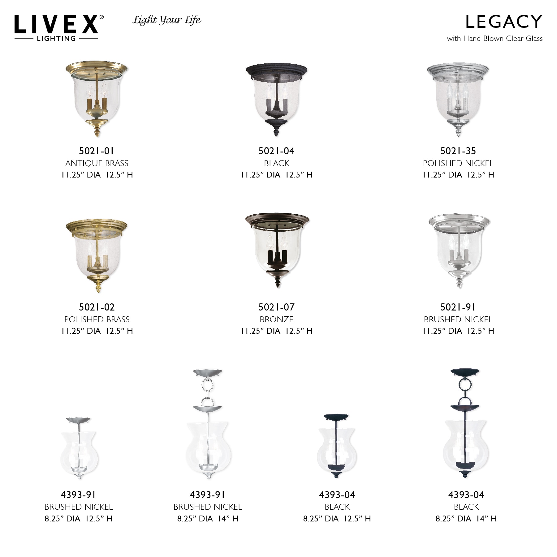 Heritage Black Mini Pendant with Clear Glass Shade
