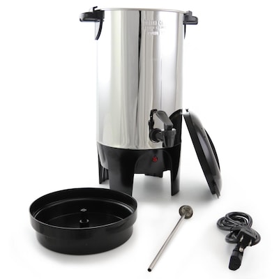 MegaChef 30 Cup Stainless Steel Coffee Urn in Silver