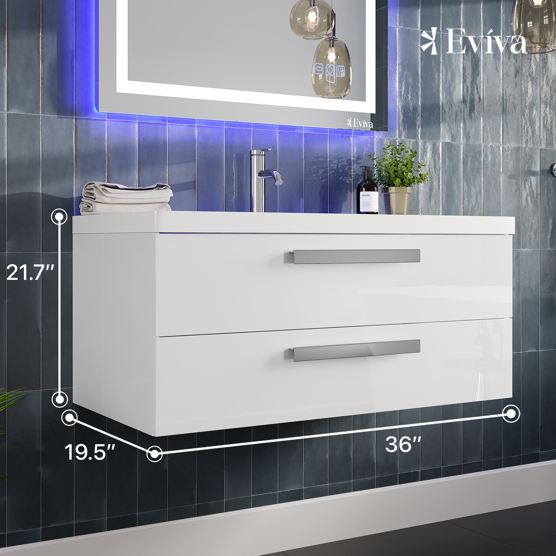 Eviva EVVN144-36WH Bath-Vanity-Combo - View #2
