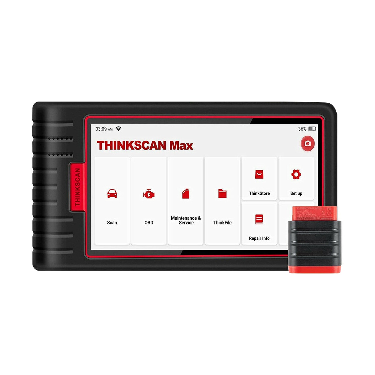 THINKCAR 6 inch OBD2 Scanner Vehicle Diagnostic Car Code Reader  THINKSCANMAX in the Auto Diagnostic & Testing Tools department at
