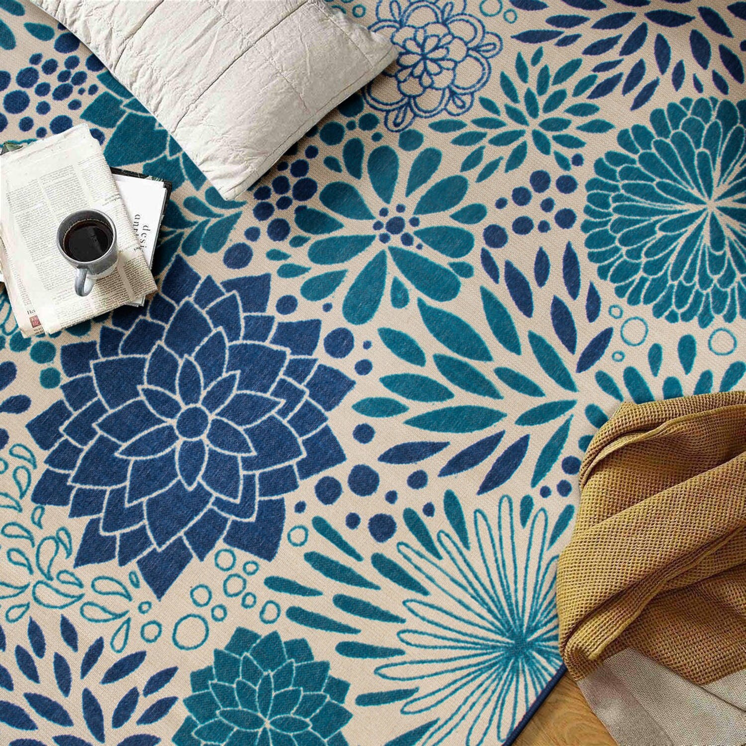 World Rug Gallery 9015BLUE5X7 rugs - View #9