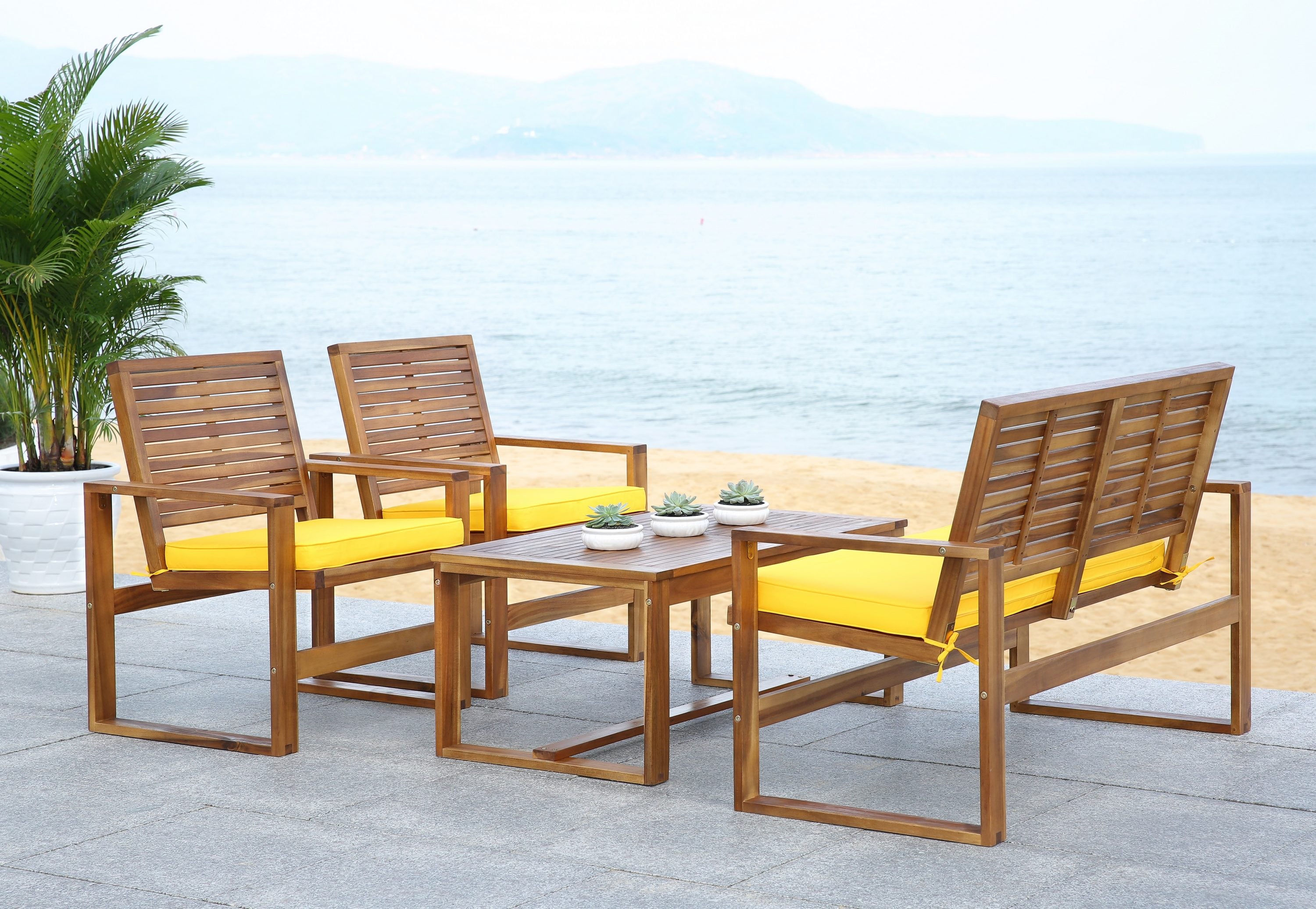 Safavieh FOX6007B Patio-Conversation-Sets - View #2