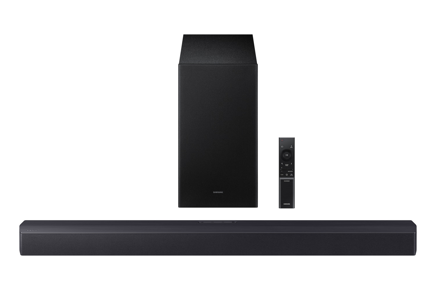 Samsung B550F 33.81-in 2.1 -Channel Bluetooth Compatibility Titan Black Sound Bar #HW-B550F/ZA