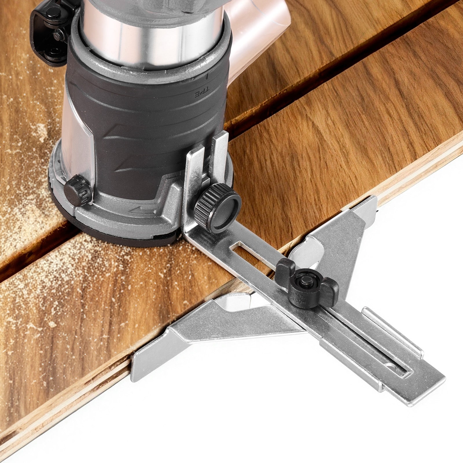 GIVIMO Cordless Wood Router 18-V Brushless Compact Palm Router Variable Speed with Fixed Base 1/4-in Collet Edge Trimmer for Makita 18V Battery No Battery