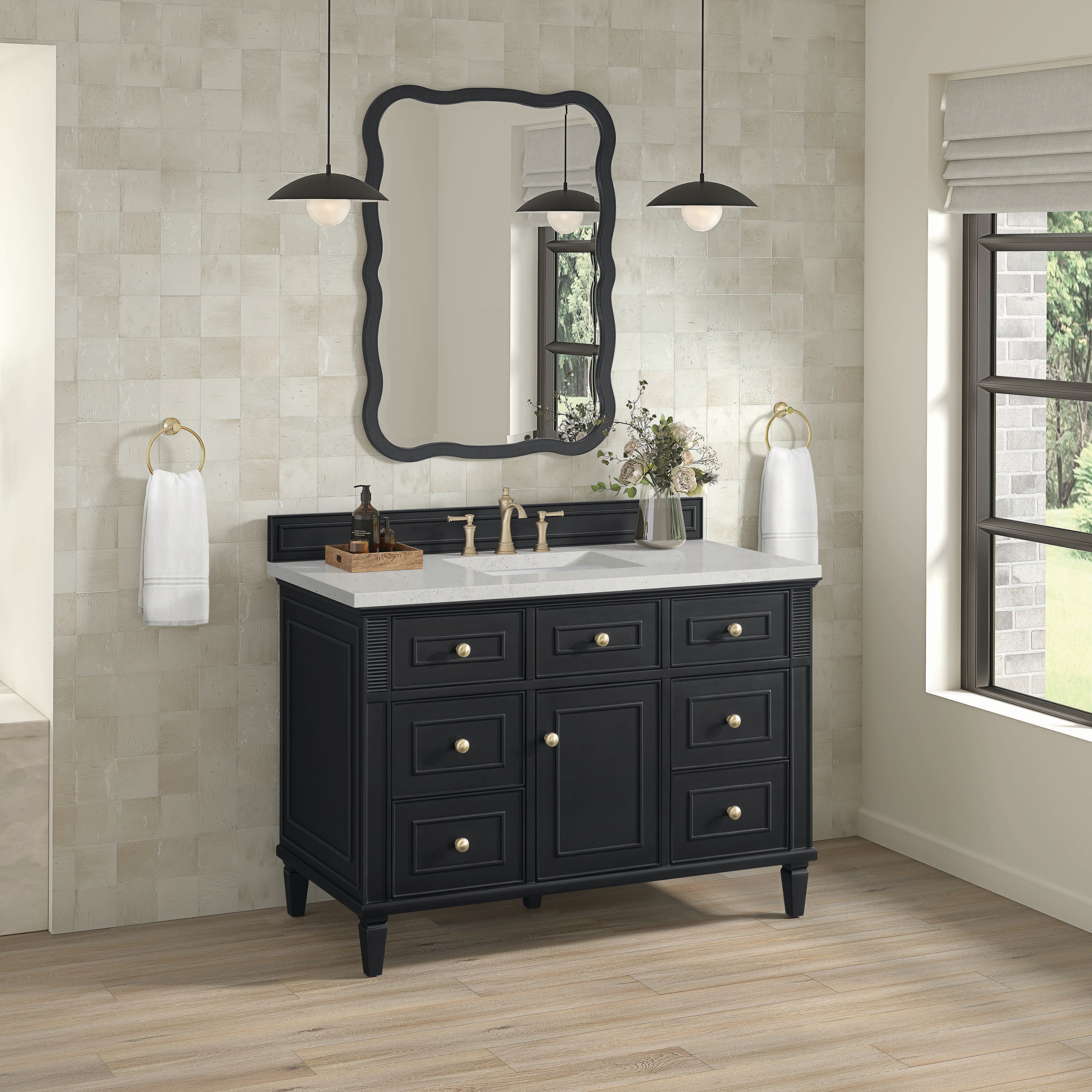 James Martin Vanities 424-V48-BKO-3LDL Bath-Vanity-Combo - View #3