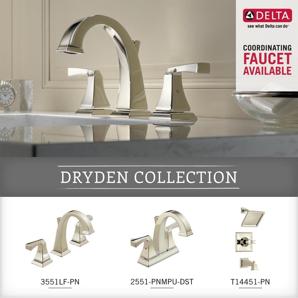 Delta Dryden Polished Nickel Wall Mount Towel Ring at