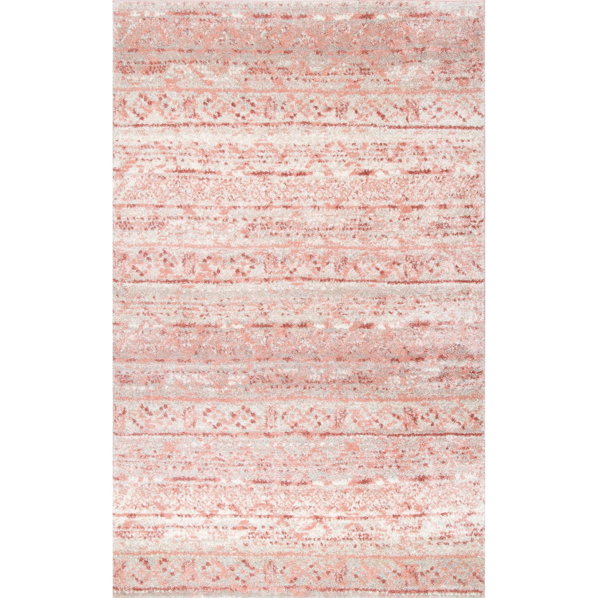 Hattie Scatter Rug Floral Patterned in 100% Cotton