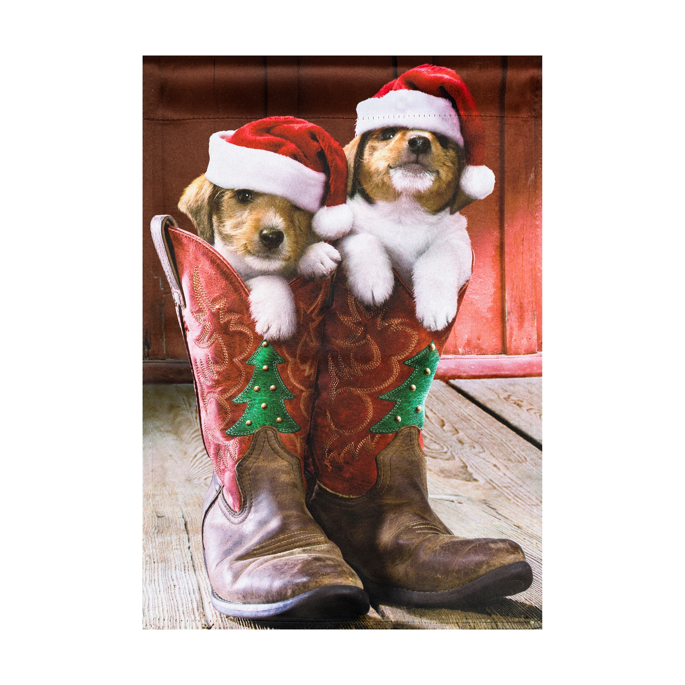 Style Selections ZLW14S12909 1-ft W x 1.5-ft H Christmas Garden flag Kit