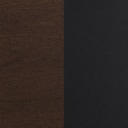 36" - Walnut+Black