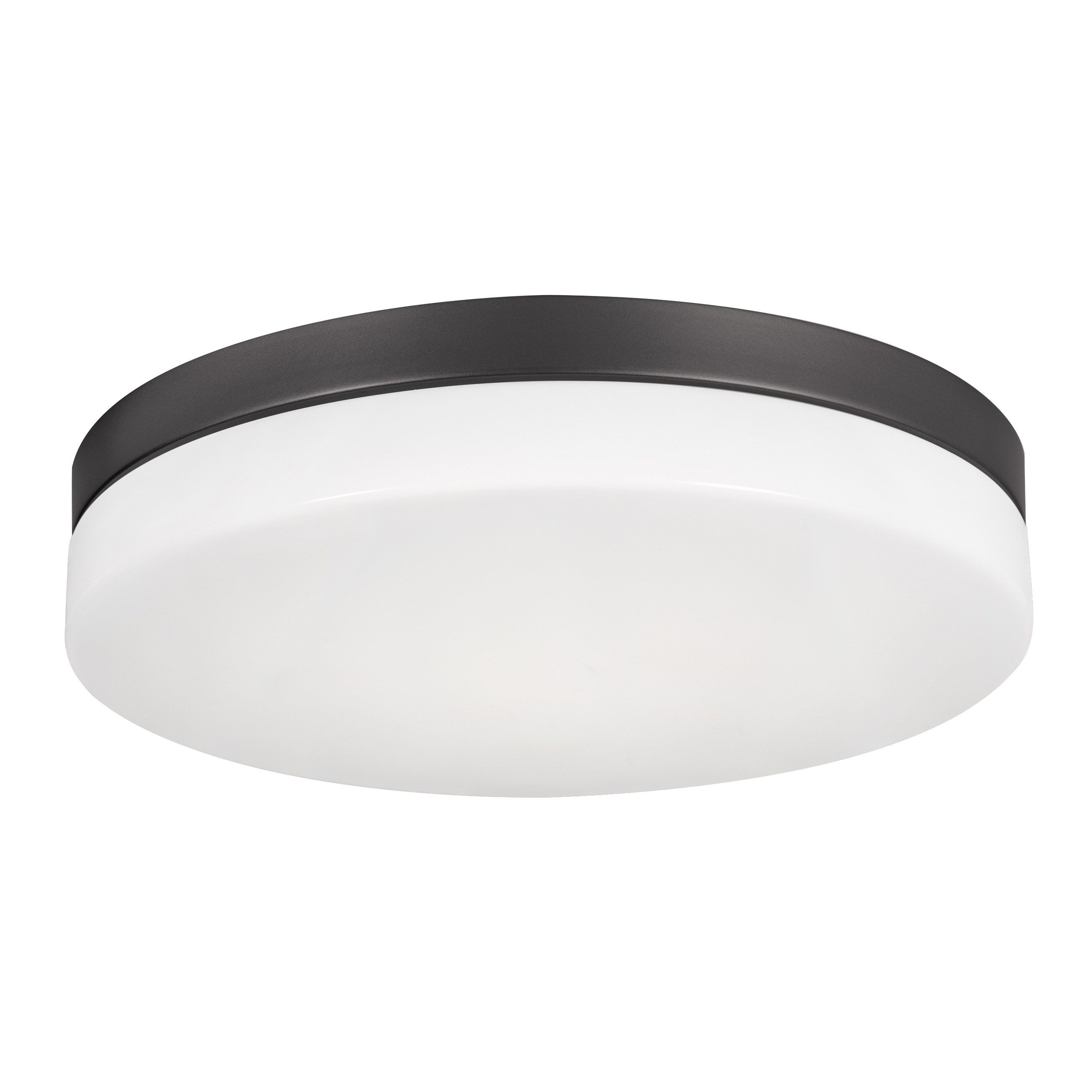 AFX Oscar 1-Light 11-in Black LED Flush Mount Light at Lowes.com