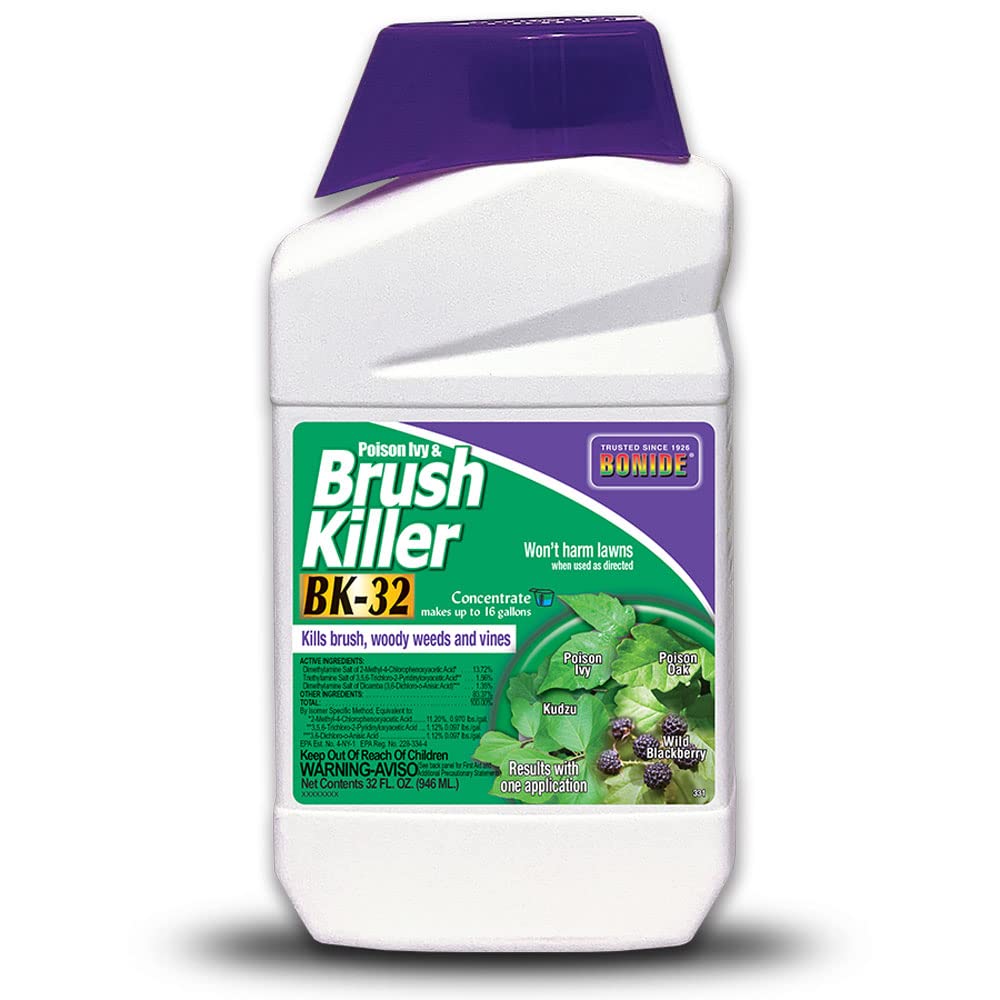 Bonide Poison Ivy Brush Killer BK-32 32 oz Concentrate Completely Kills ...