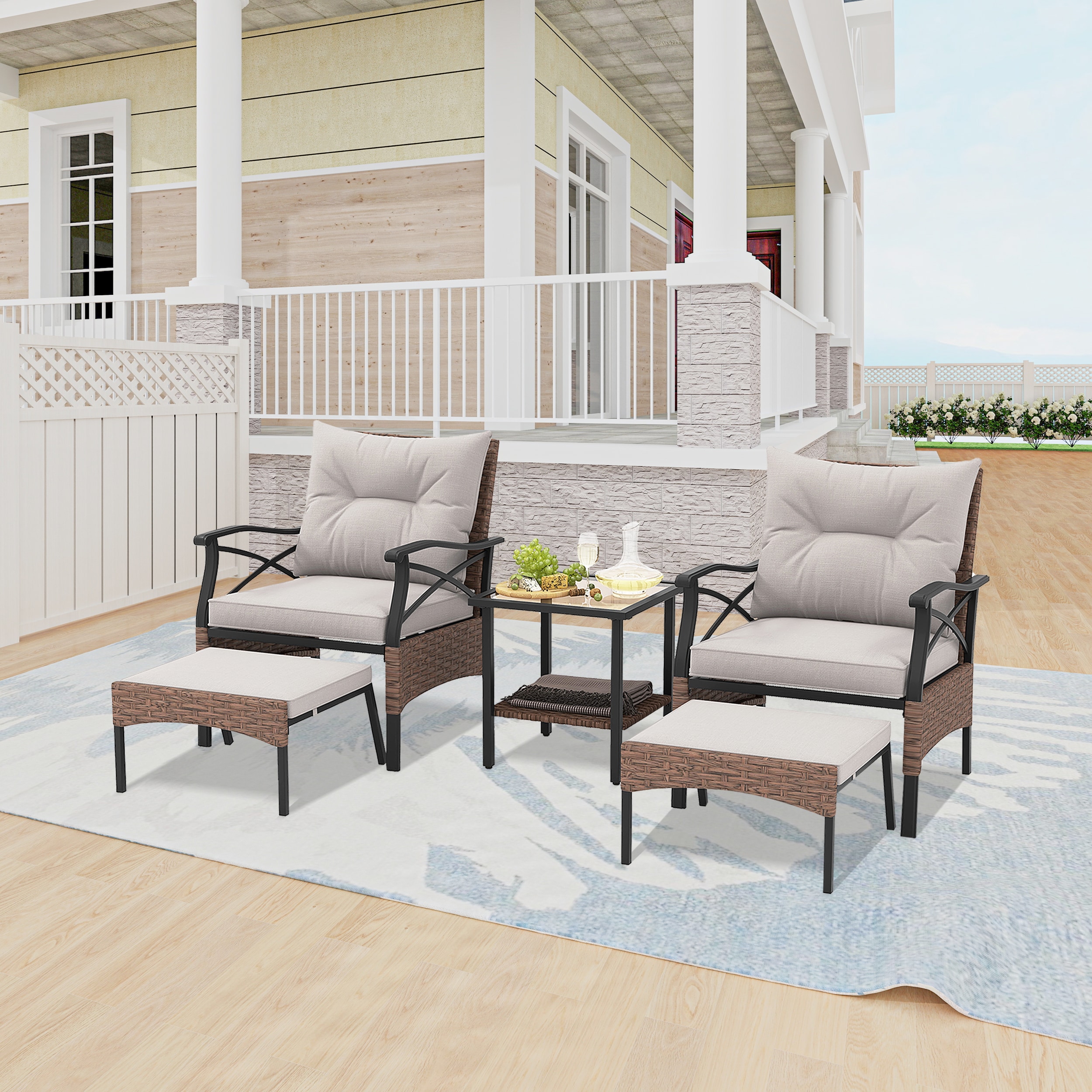LIVIZA TDS11576BN Patio-Conversation-Sets - View #5