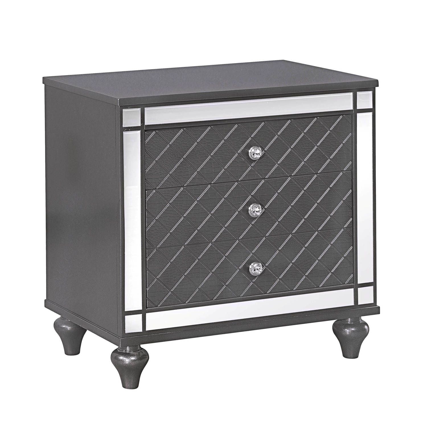 JASMODER ESFCRMB1670-2 Gray Mdf Bookcase with Doors