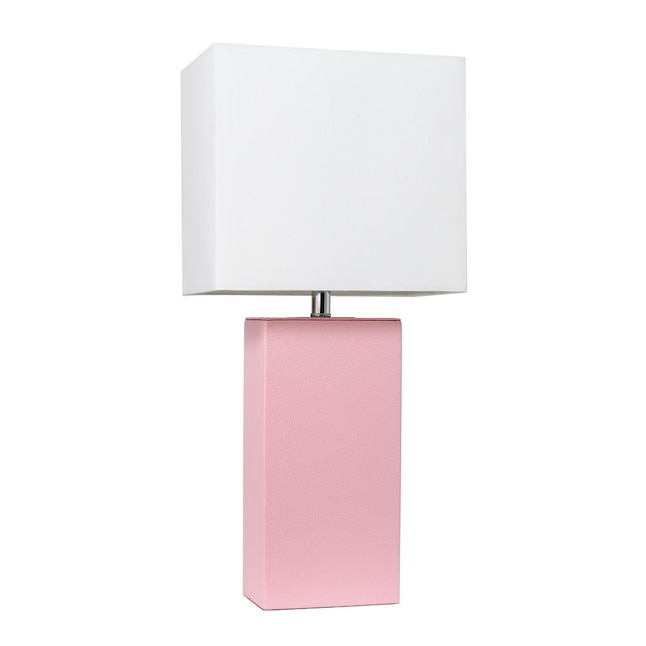 Pink Table Lamp With Fabric Shade, Pink Table Lampshades