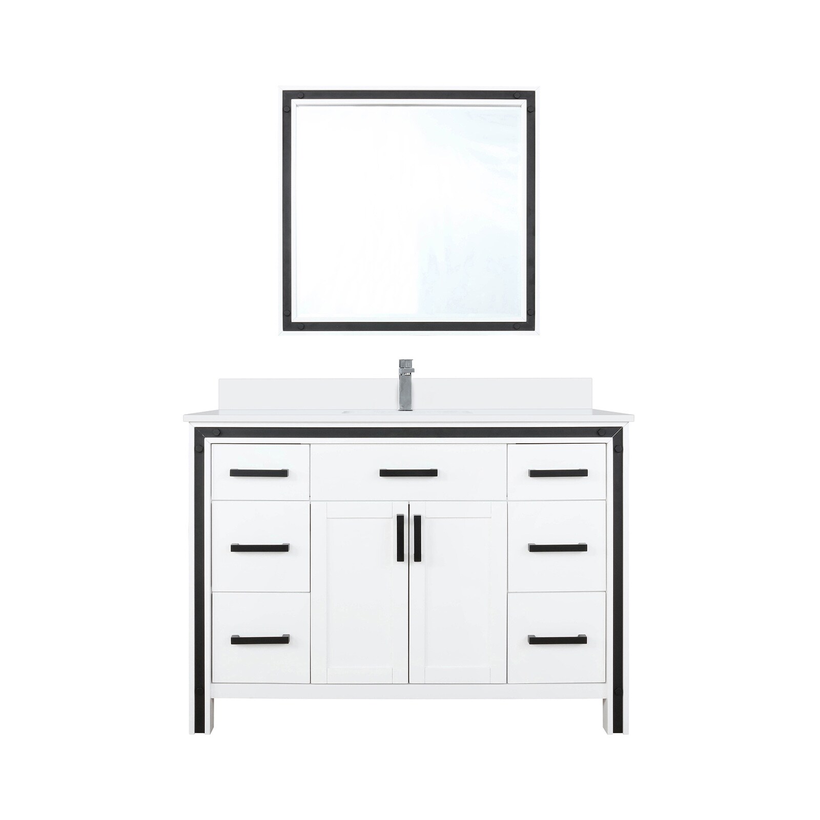 Lexora LVZV48SA211 Bath-Vanity-Combo - View #2