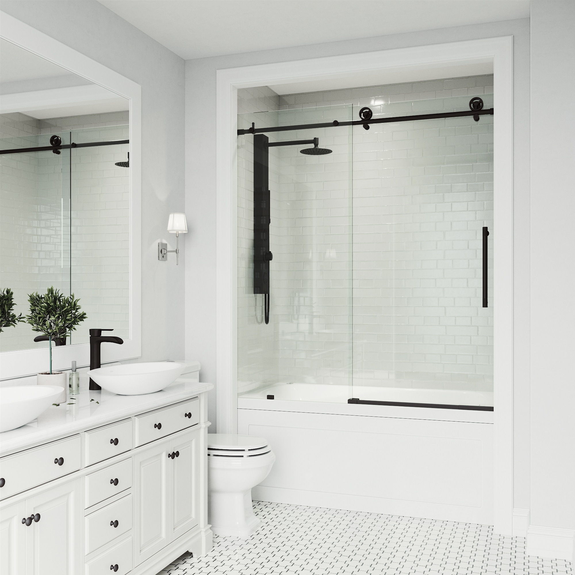 VIGO VG6044MBCL6066 Bathtub-Doors - View #6
