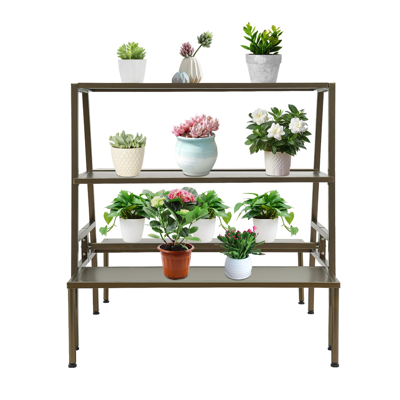 CNCEST YLYODRZ8WDZJ8 39.37-in H x 39.37-in W Carbon steel Indoor/Outdoor Rectangular Steel Plant Stand