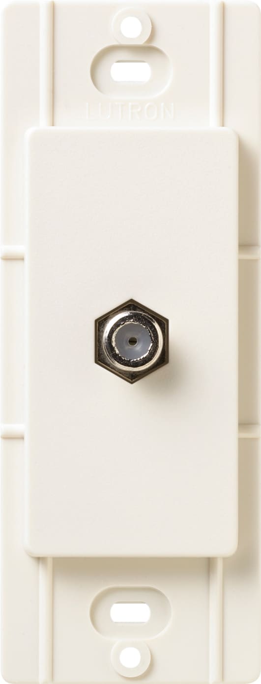 Lutron SC-CJ-BI Plastic Coax Wall Jack