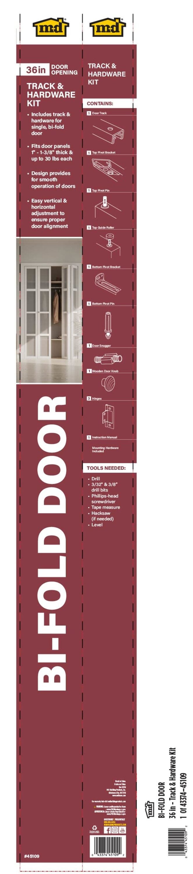 M-D 45109 Bifold-Closet-Door-Track-And-Kits - View #6