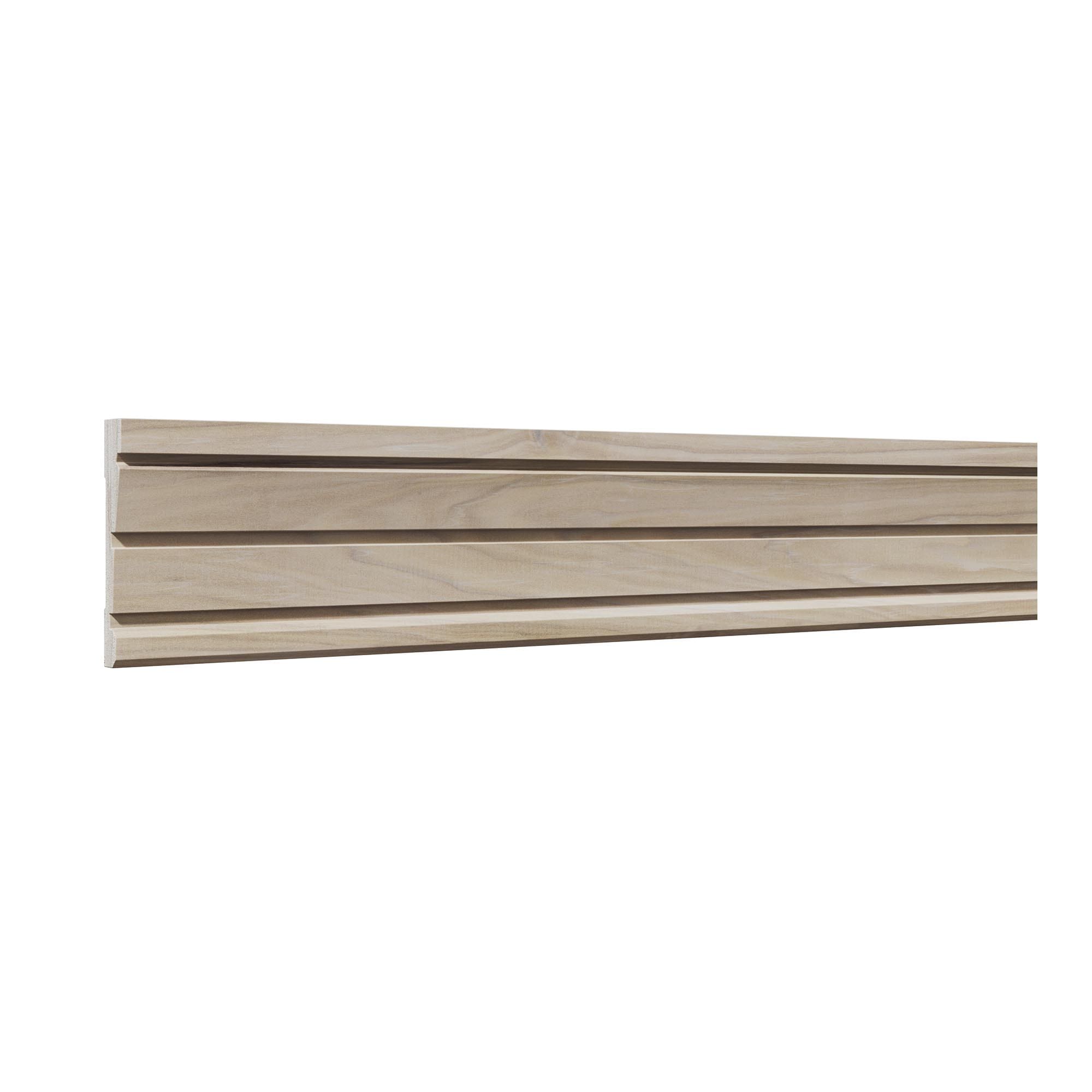 Ornamental Mouldings Millora 11/16-in x 4-in x 7-ft 8-in Unfinished Poplar 1369 Reed Chair Rail Moulding #1369-92POPR
