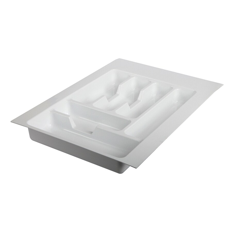 Knape & Vogt 17.25-in x 15.25-in White Plastic Silverware Insert
