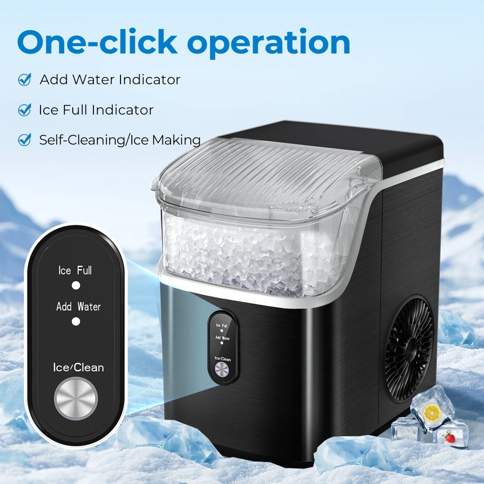 COWSAR LSIM-Z5815NB-BLACK Ice-Makers - View #3