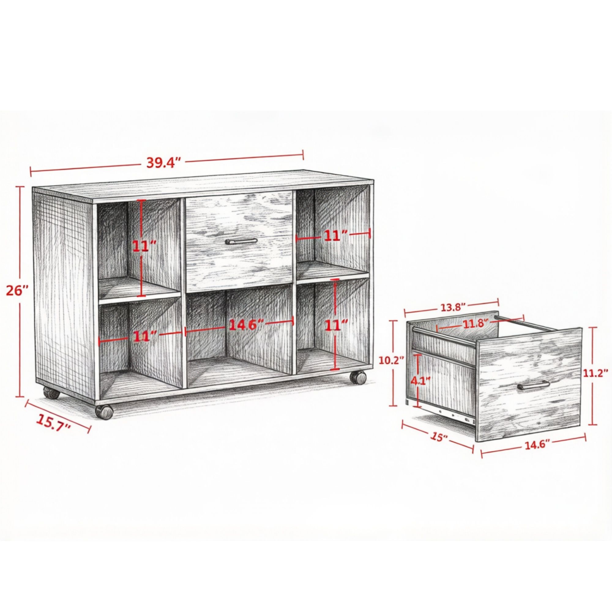 JUSHUA WXY-7RNLAT Filing-Cabinets - View #3