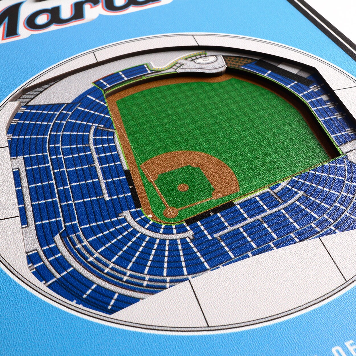 8 x 32 MLB Seattle Mariners 3D Stadium Banner