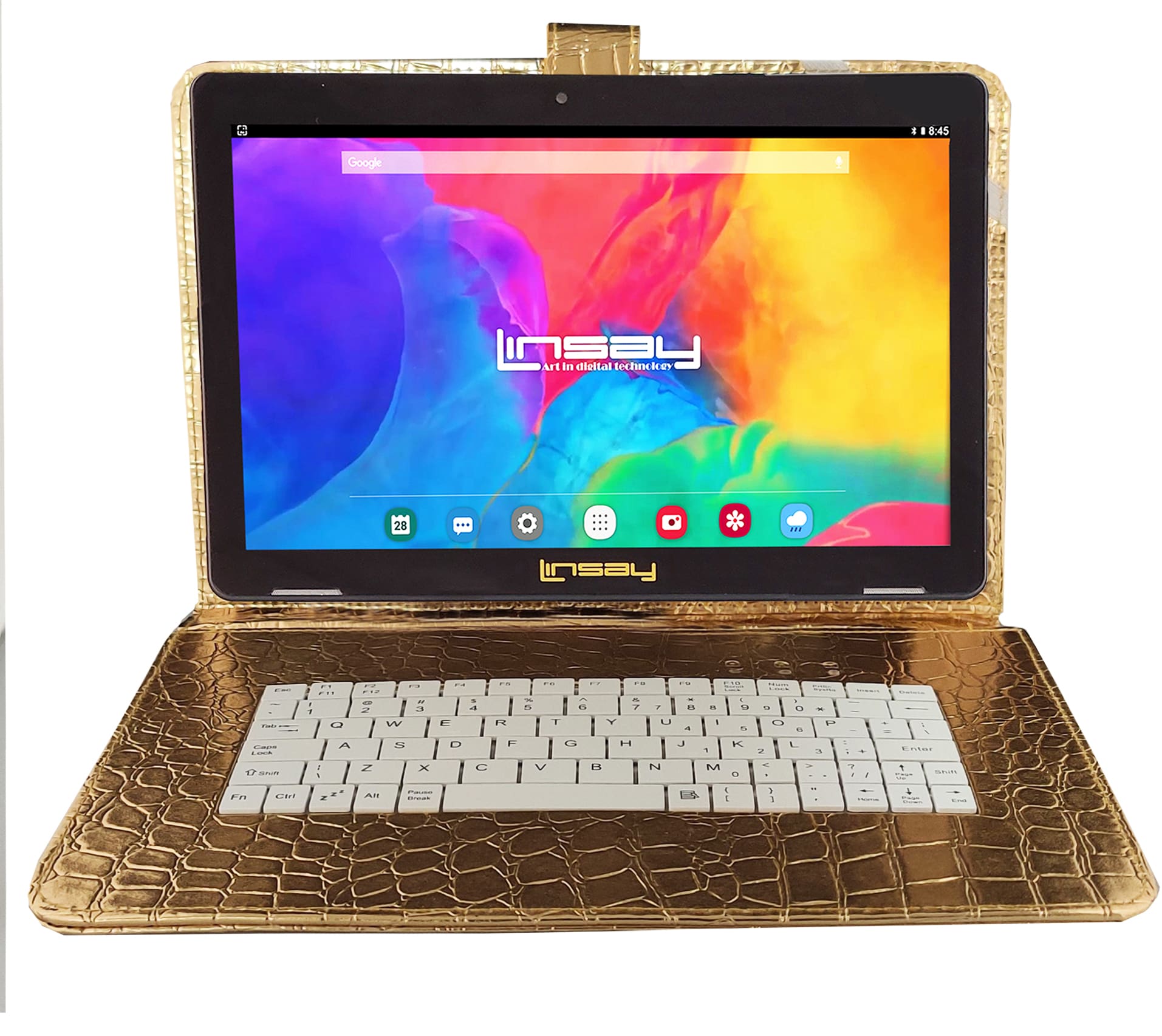 LINSAY F10XHDCPWS 10.1-in 128 Android 13 Wi-fi Only Tablet with Case Included