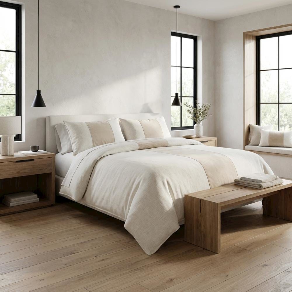 Michael Amini BCS-KS03-BLDWN-CRM Comforters-And-Bedspreads - View #2