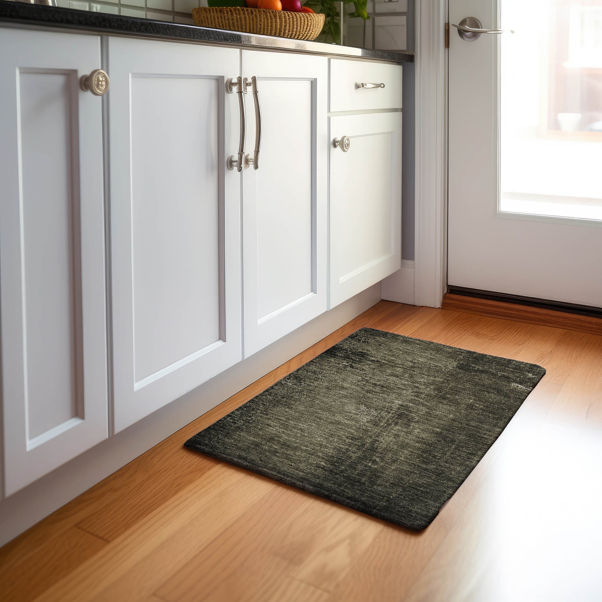 Addison Rugs AMF536OL8RO Mayfield AMF536OL 8 x 8 (ft) Loomed Polyester Olive Round Indoor Geometric Machine washable Area rug