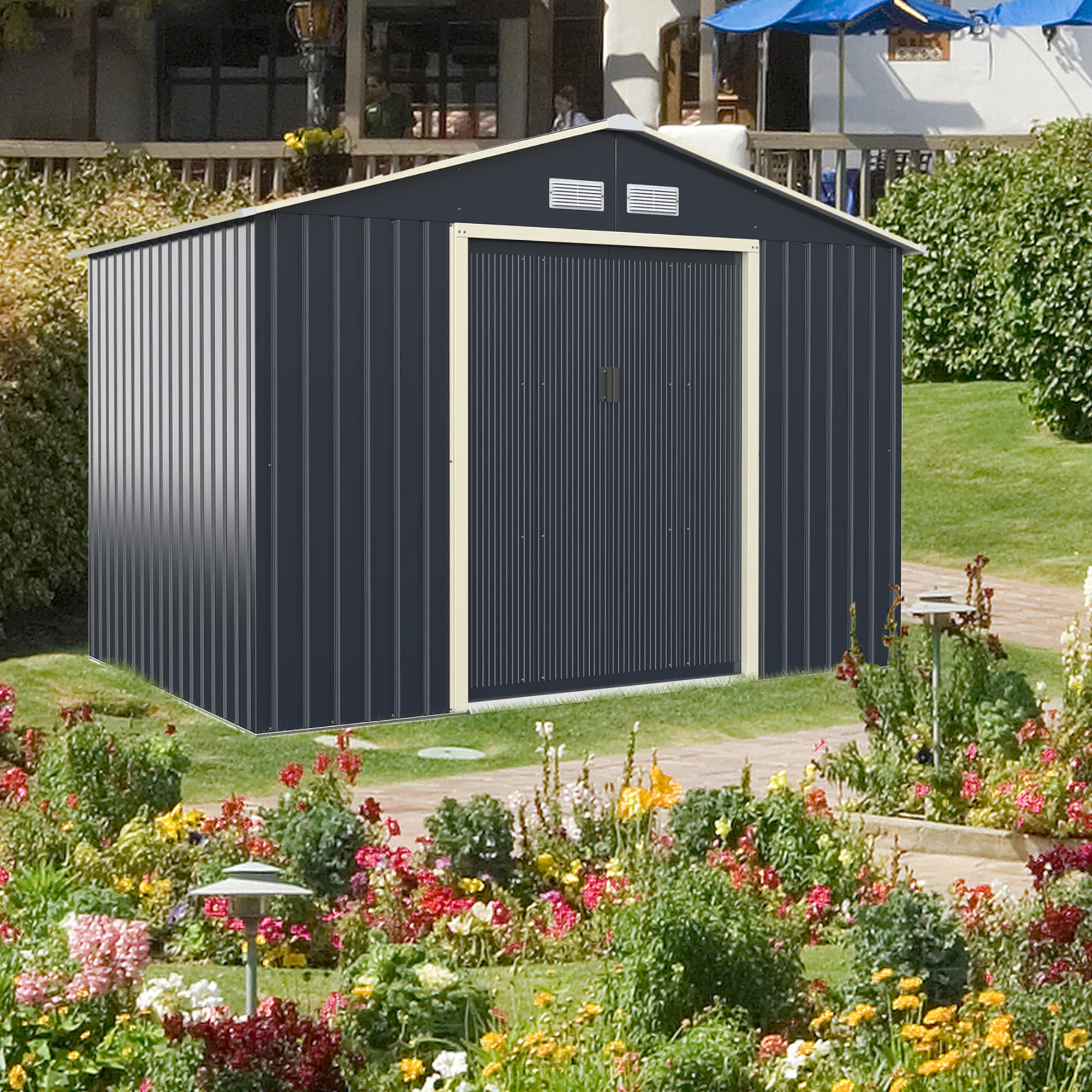 Forclover FLHY-32+ Metal-Storage-Buildings-Sheds - View #5