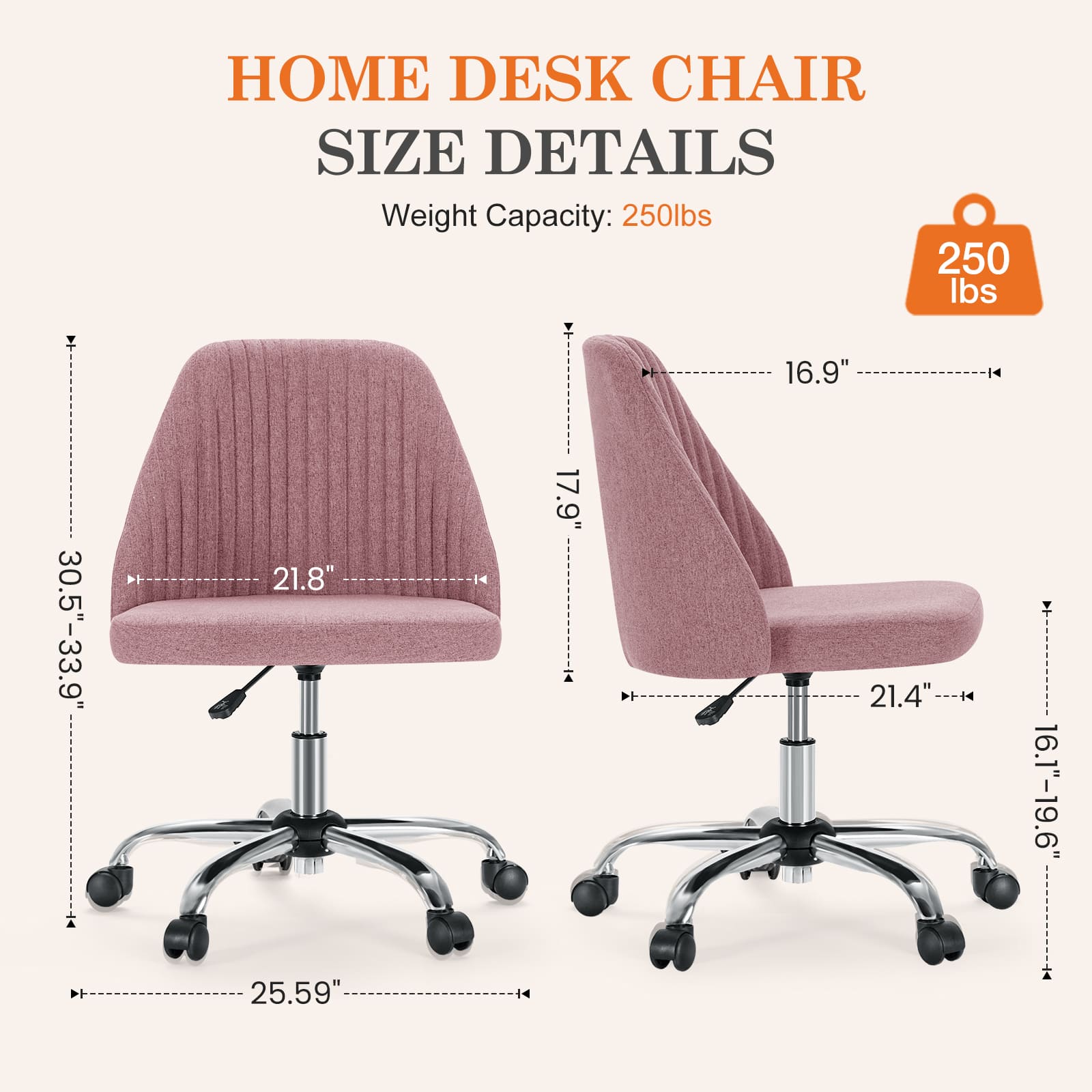 Sweetcrispy L-C-2776-PK Office-Chairs - View #6