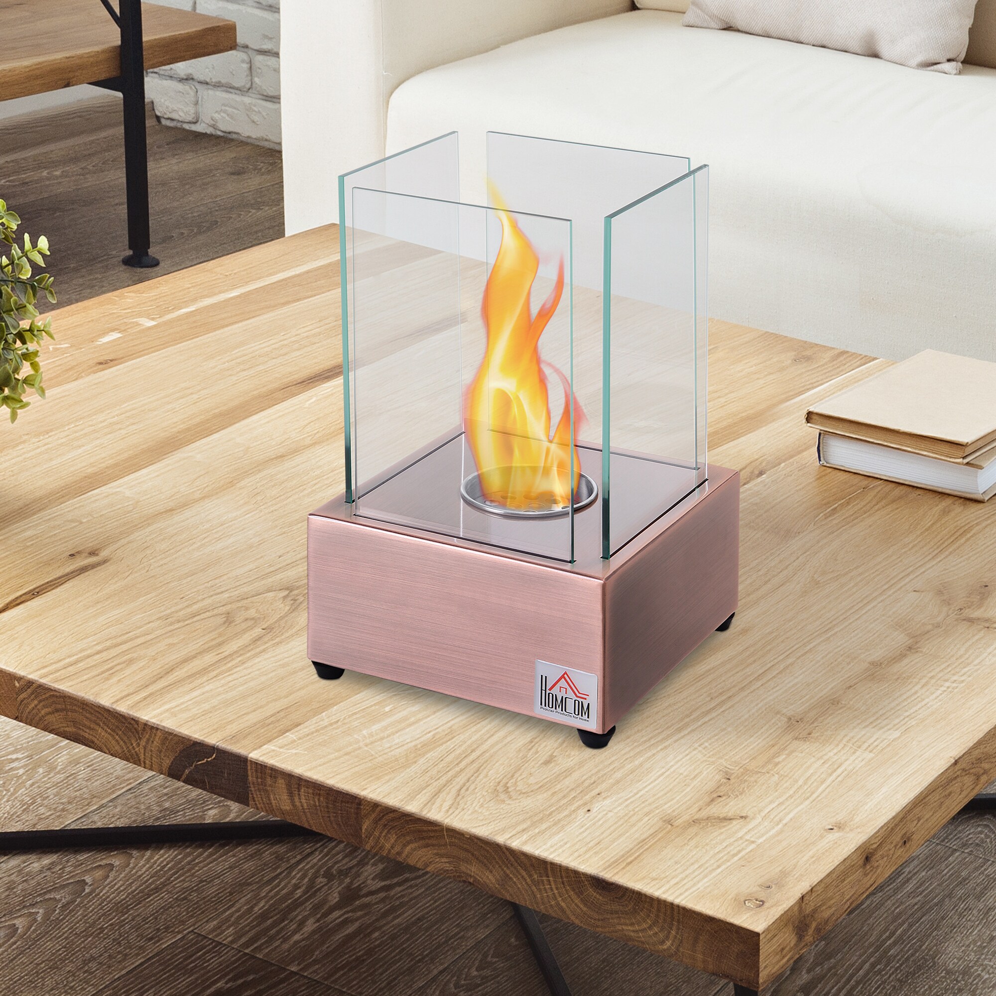 HomCom 820-159V01 Gel-Fuel-Fireplaces - View #3