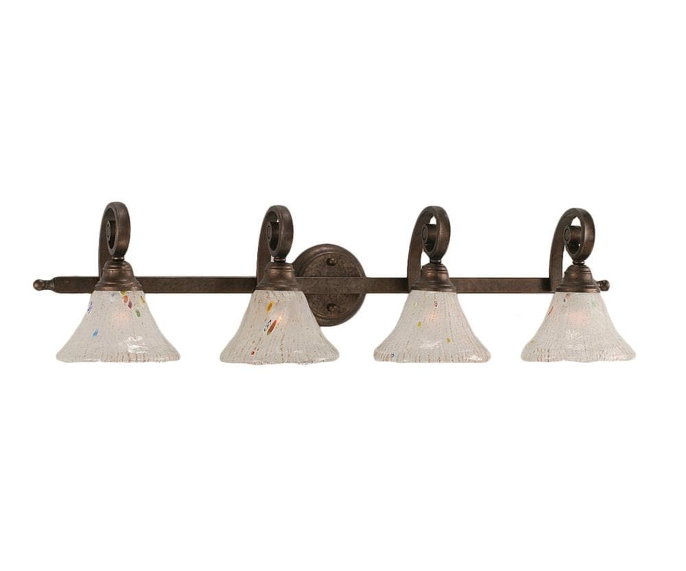  LWTK010230 Divina 36-in 4-Light Bronze Transitional Vanity Light