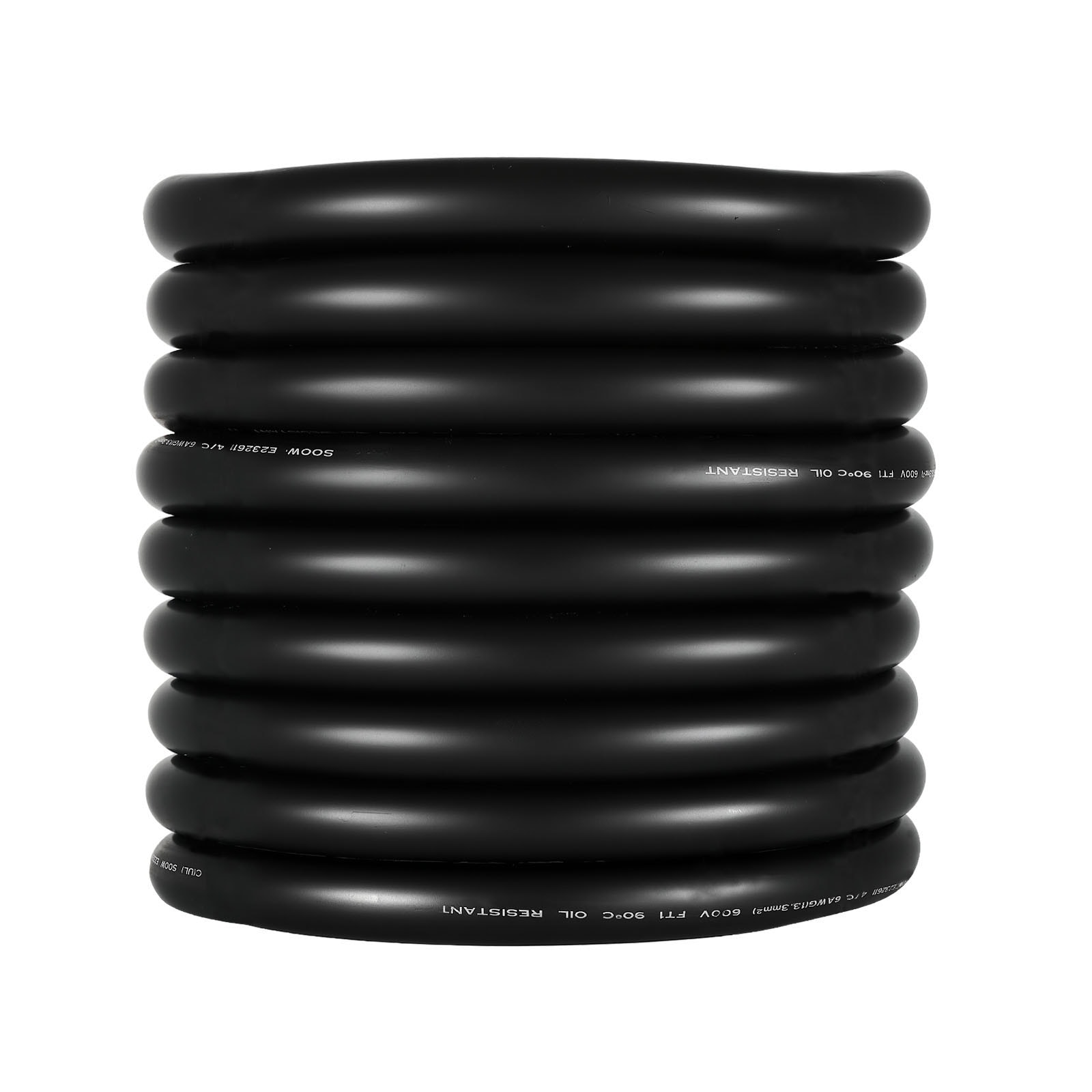 VEVOR 50 FT 6AWG Portable Power Cable (4 Conductor) Heavy Duty 600V SOOW Electrical Power Cable Industrial Grade Electric Wire Premium CPE Rubber Jacket Copper Extension Cord for Welder Machine