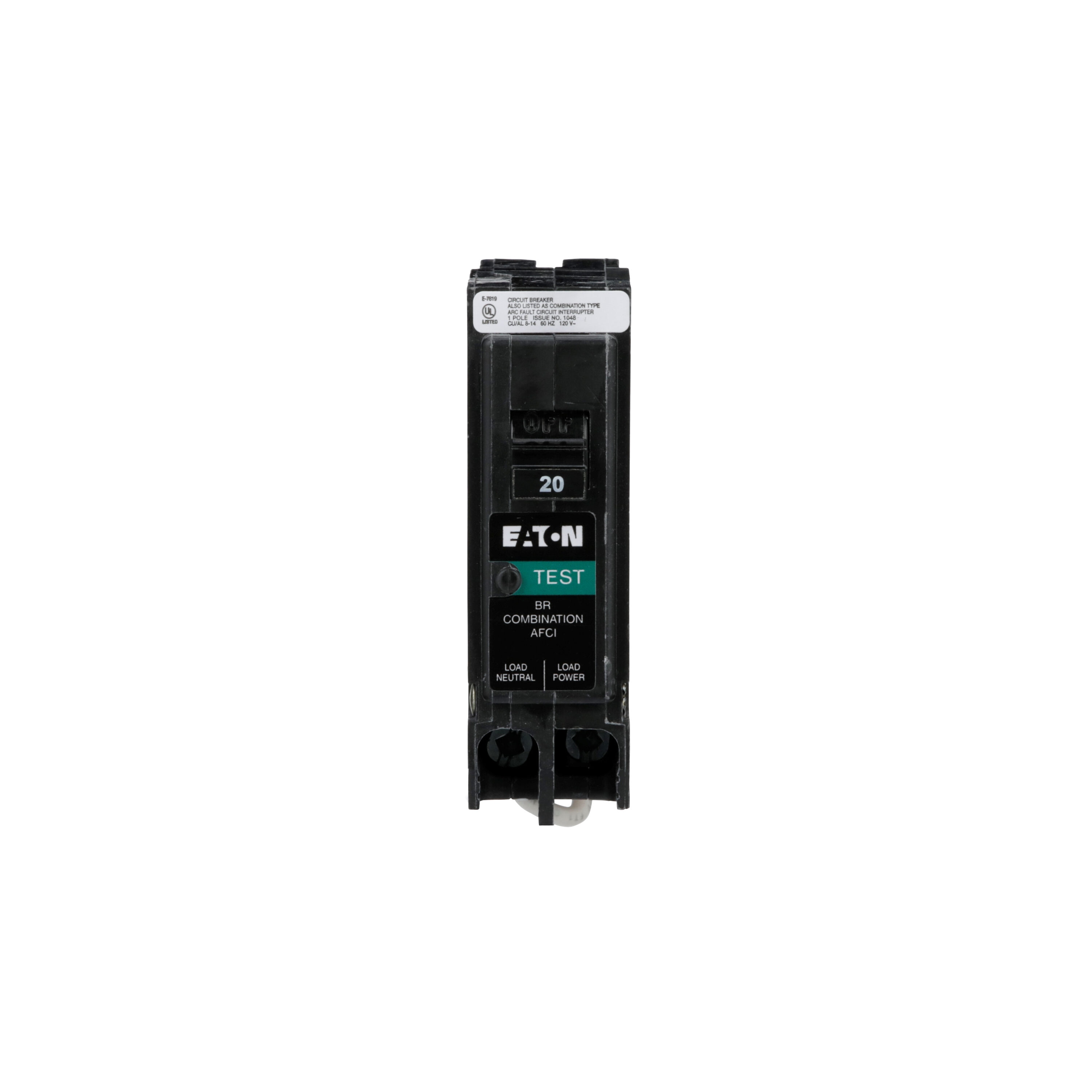 Eaton BRN120AFCS 20-amp 1 -Pole AFCI Circuit Breaker
