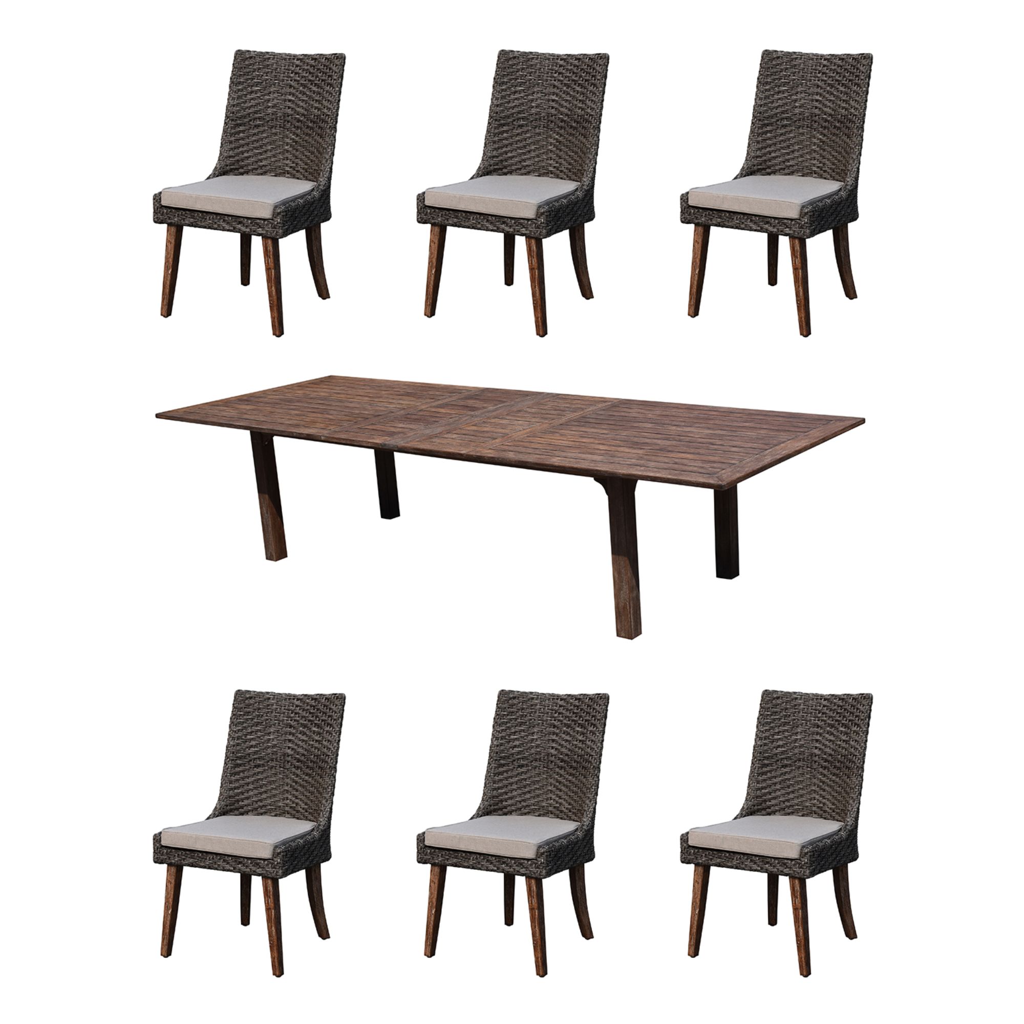 bermuda 6 seat dining set