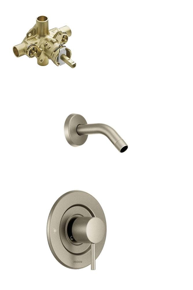 Moen T2192NHBN-2570-L Align Brushed Nickel 1-handle Sold separately Round Shower Faucet with Valve