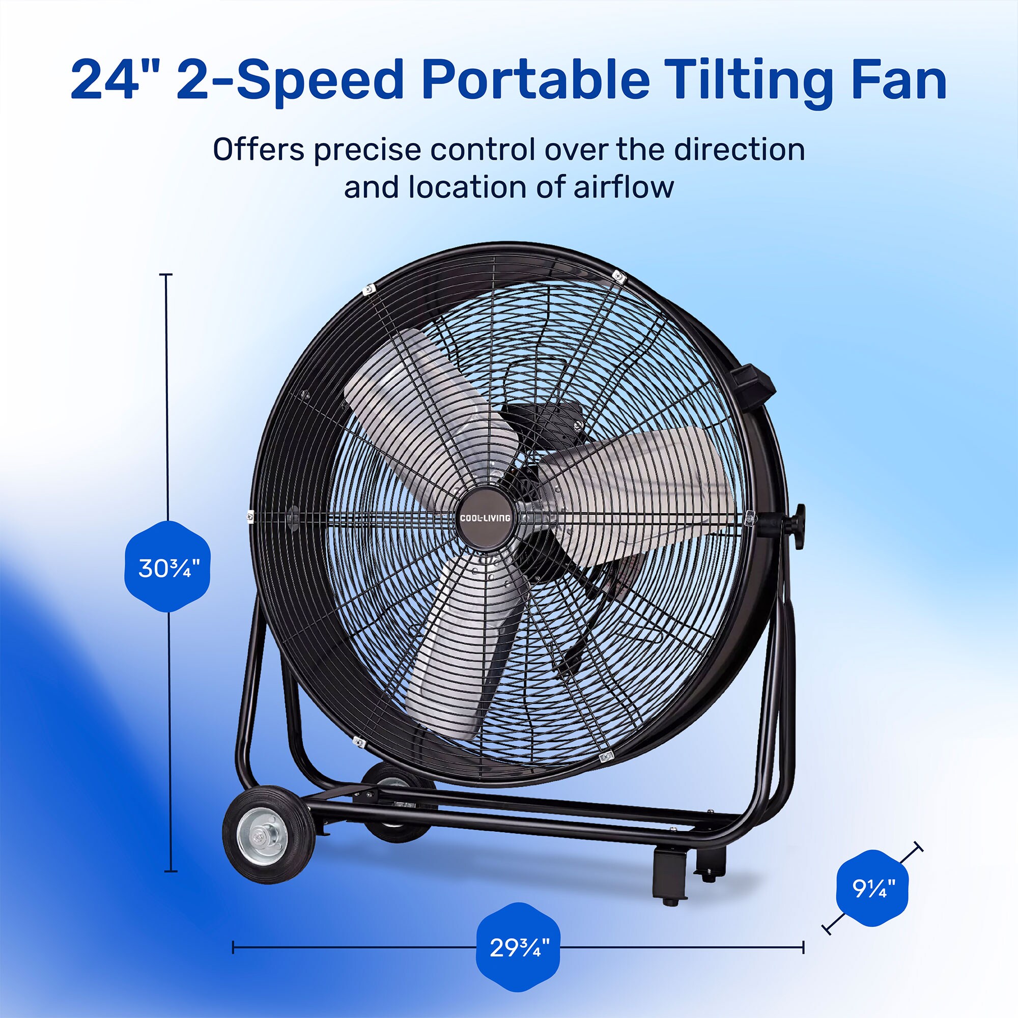 Cool Living CL-60B-BLK Gable-Vent-Fans - View #2
